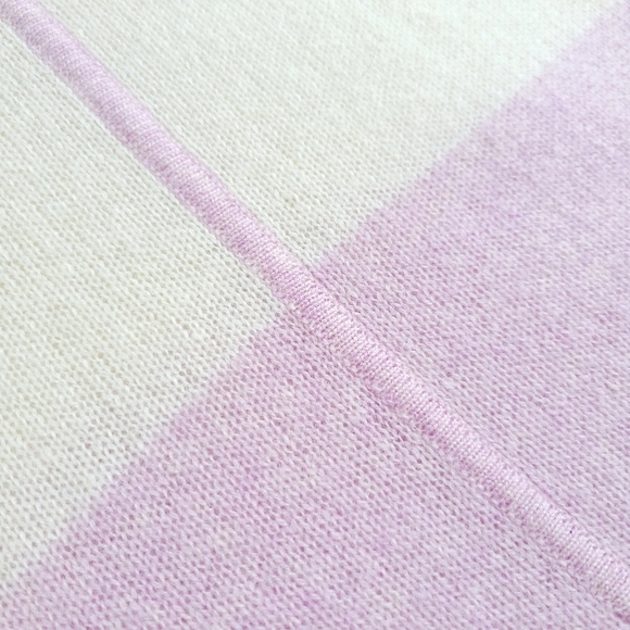 360 Cashmere Color Block Lavender Super Soft Sweater - Picture 7 of 8